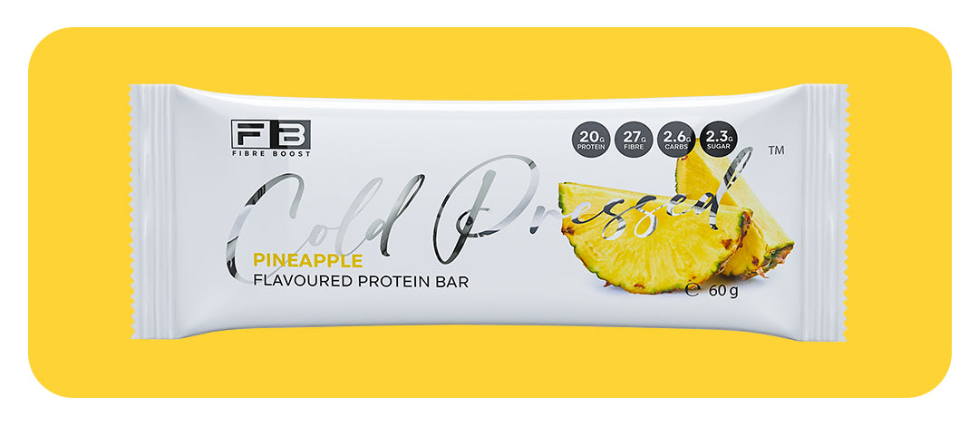 Fibre Boost Cold Pressed Pineapple flavoured Protein Bar