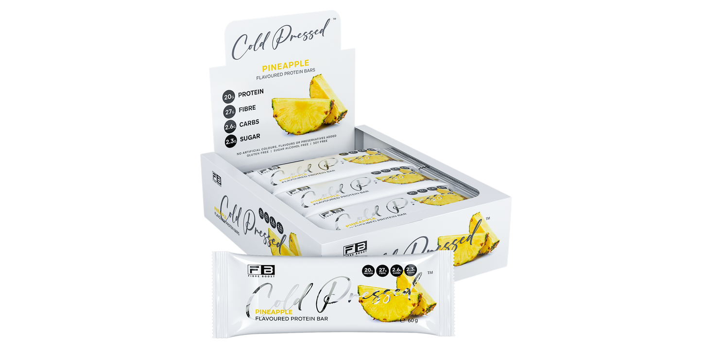 Fibre Boost Cold Pressed Pineapple flavoured Protein Bar