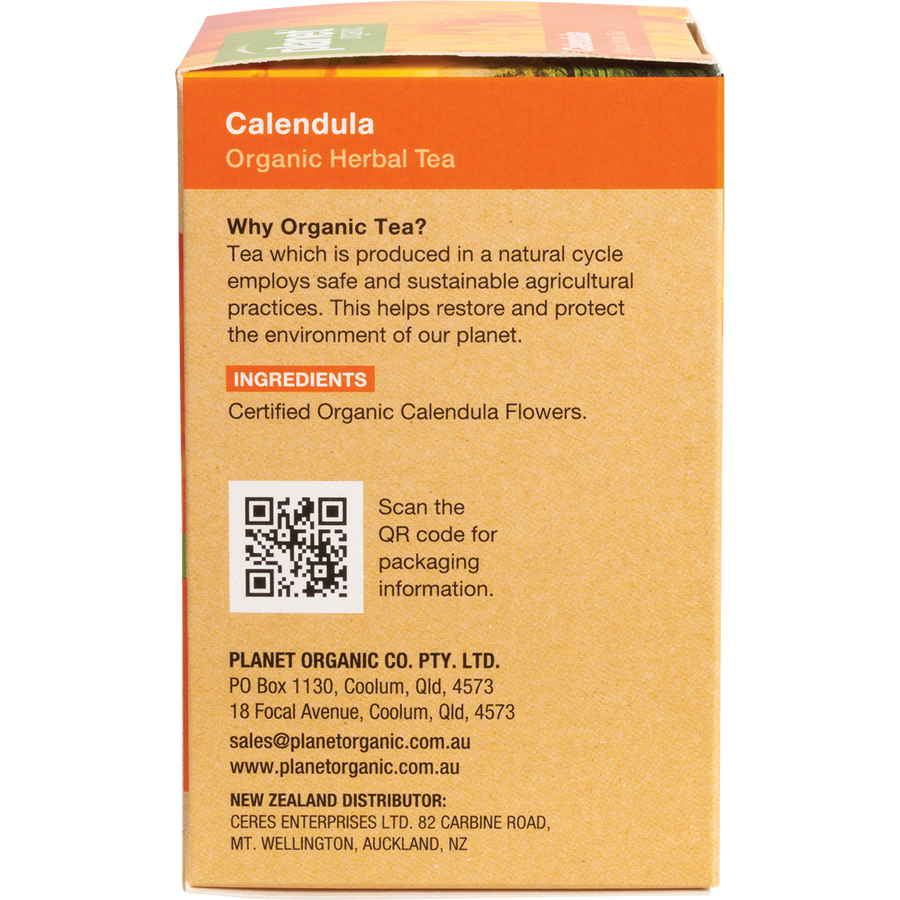 Calendula herbal tea bags from Planet Organic
