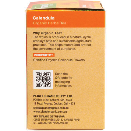 Calendula herbal tea bags from Planet Organic