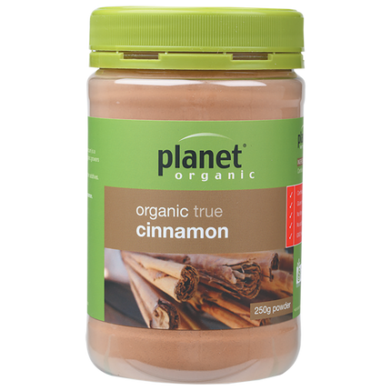 Planet Organic Cinnamon spice in a 100g package