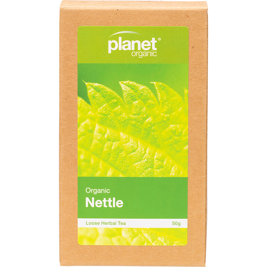 Planet Organic Nettle Herbal Tea loose leaf package