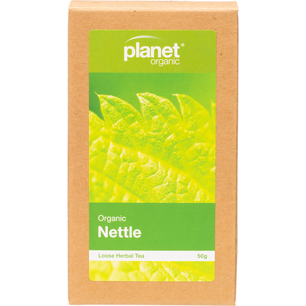 Planet Organic Nettle Herbal Tea loose leaf package