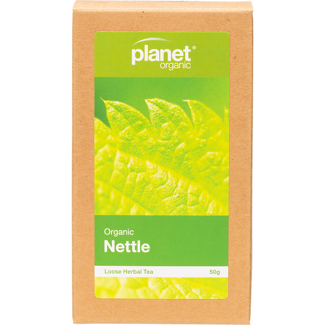 Planet Organic Nettle Herbal Tea loose leaf package