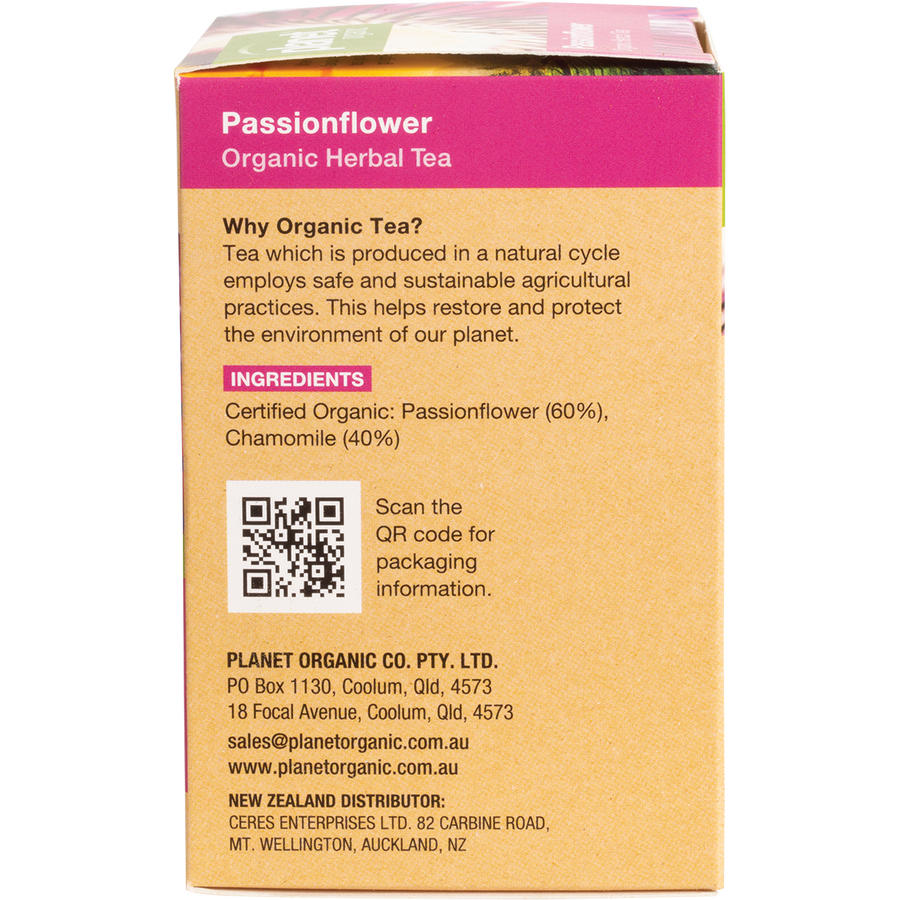Passionflower Herbal Tea Bags by Planet Organic