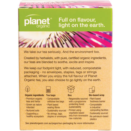 Planet Organic Herbal Tea Passionflower tea bags pack