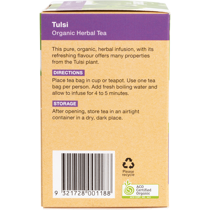 Planet Organic herbal tea bags in a vibrant packaging