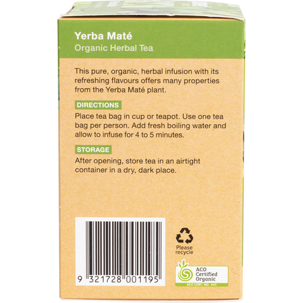Eco-friendly packaging for organic Yerba Maté tea