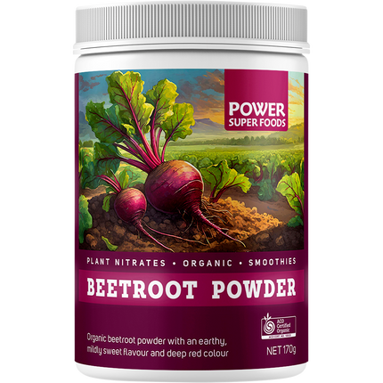 Power Super Foods Beetroot Powder certified organic superfood powder