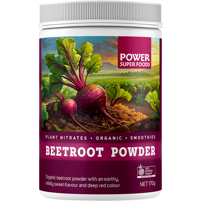 Power Super Foods Beetroot Powder certified organic superfood powder