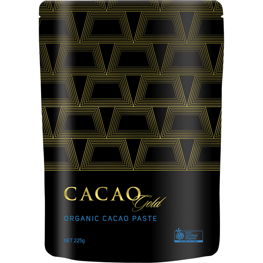 Power Super Foods Cacao Gold Paste Chunks ceremonial grade certified organic cacao