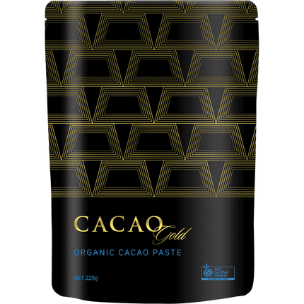 Power Super Foods Cacao Gold Paste Chunks ceremonial grade certified organic cacao