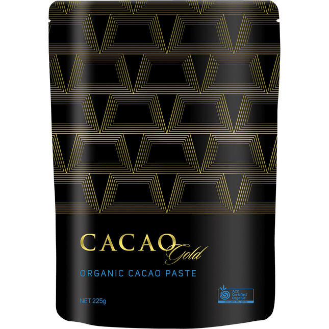 Power Super Foods Cacao Gold Paste Chunks ceremonial grade certified organic cacao