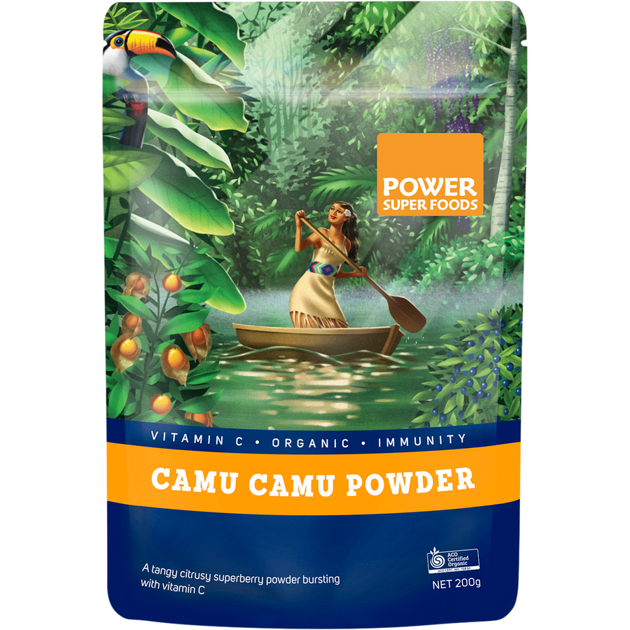 Power Super Foods Camu Camu Powder certified organic vitamin C rich superfood