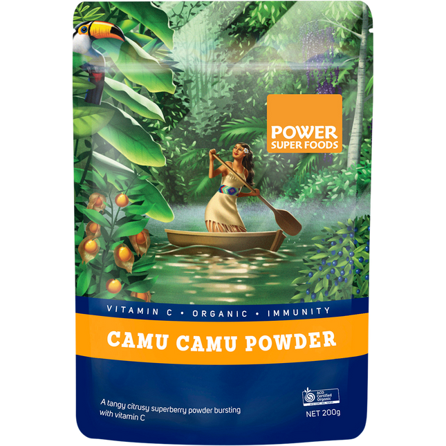 Power Super Foods Camu Camu Powder certified organic vitamin C rich superfood