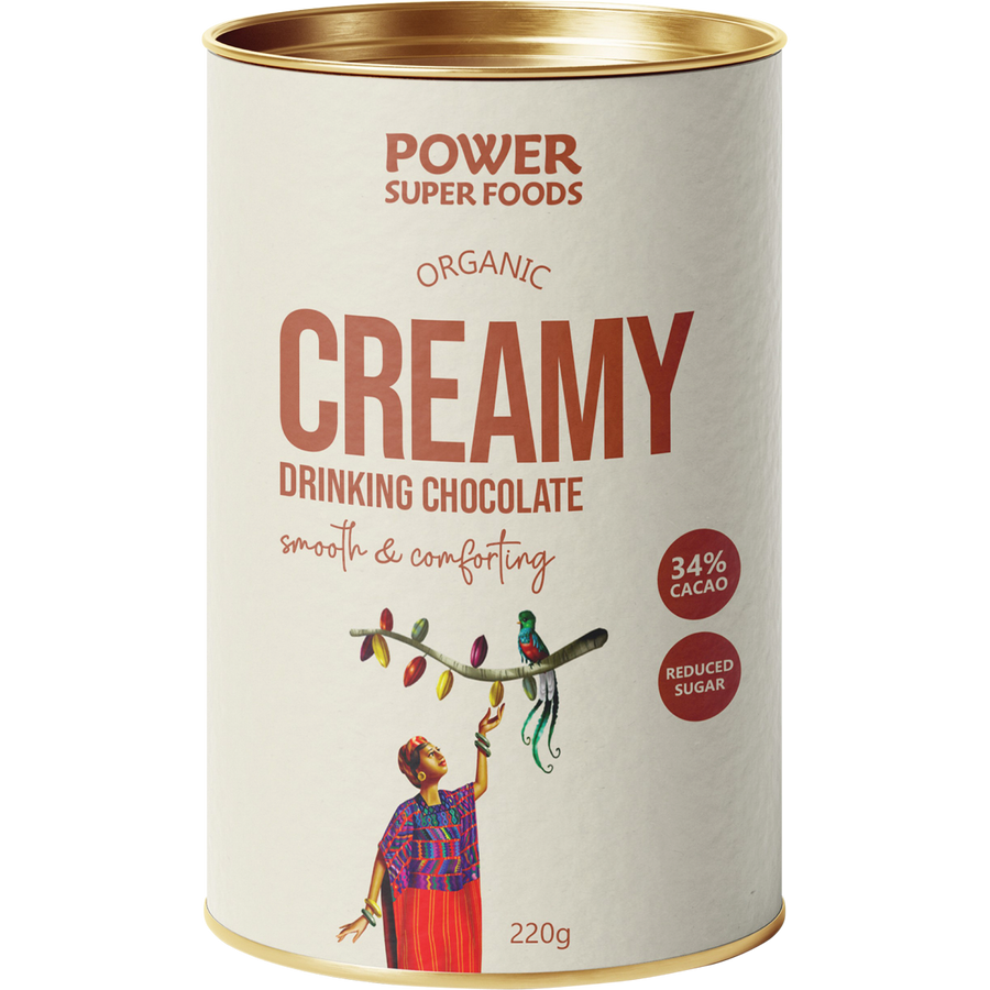 Power Super Foods Creamy Drinking Chocolate rich cacao drink mix
