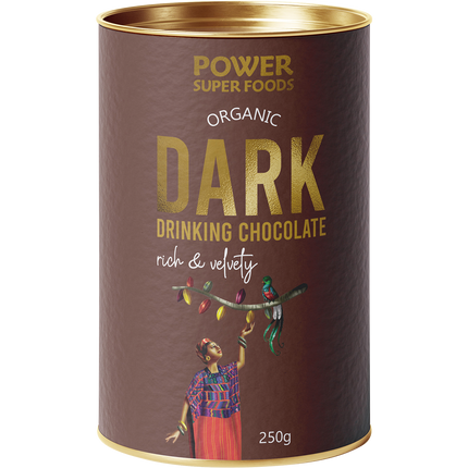 Power Super Foods Dark Drinking Chocolate rich cacao drink mix