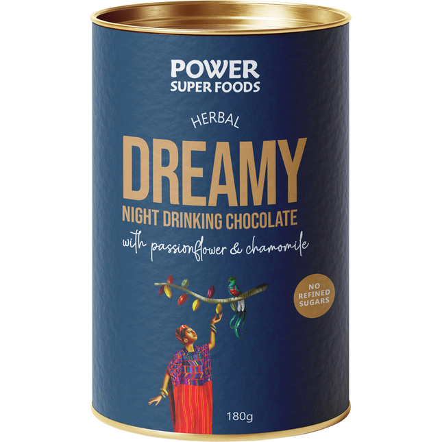 Power Super Foods Dreamy Night Drinking Chocolate calming cacao drink mix