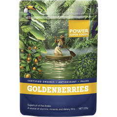 Power Super Foods Goldenberries certified organic dried superfood berries