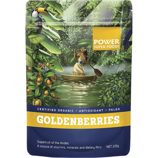 Power Super Foods Goldenberries certified organic dried superfood berries