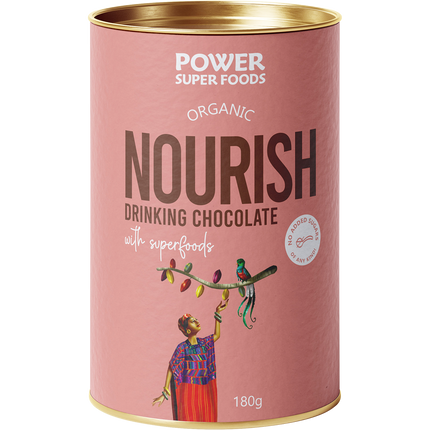 Power Super Foods Nourish Drinking Chocolate with superfoods cacao blend