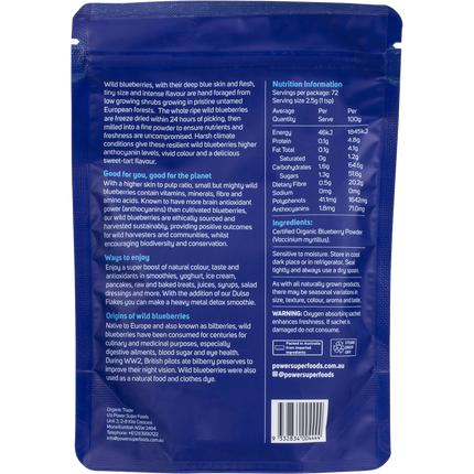 Power Super Foods Wild Blueberry Powder nutrient rich berry powder