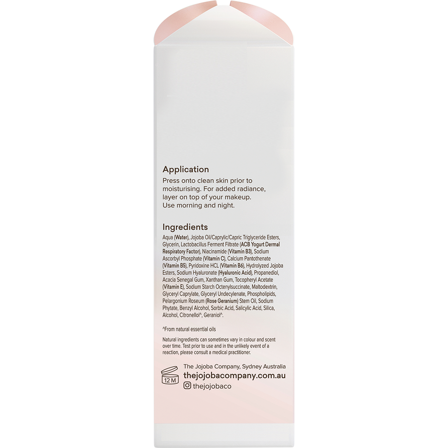 Probiotic Jojoba Milk with B Vitamin Complex lightweight moisturiser for skin barrier,