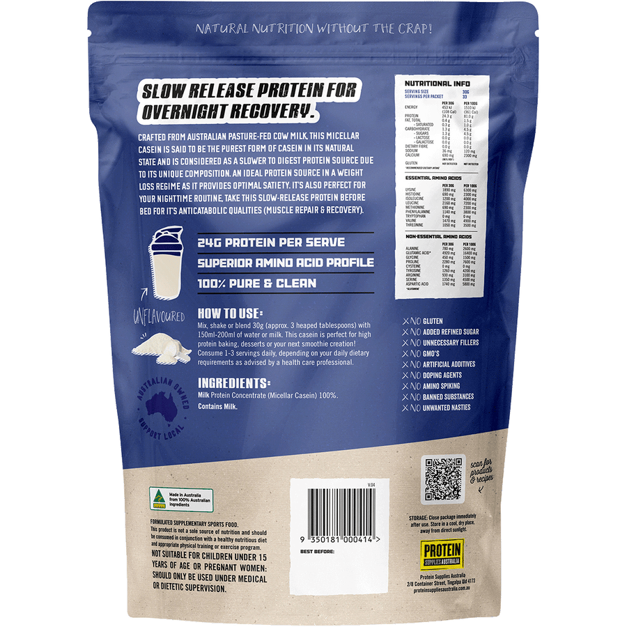 Micellar Casein Protein from Protein Supplies Australia, perfect for supporting muscle growth, recovery, and active lifestyles.