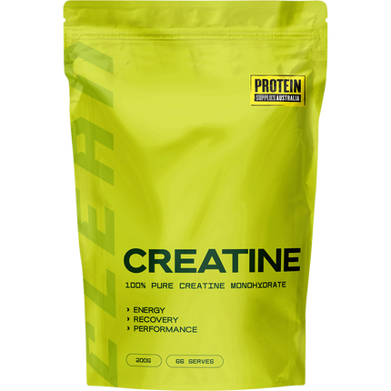 Protein Supplies Australia Creatine Monohydrate in pure form, supporting muscle strength, performance, and recovery for athletes and fitness enthusiasts.