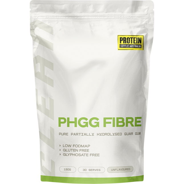 Protein Supplies Australia PHGG Fibre Unflavoured, a dietary fiber supplement supporting gut health, digestion, and overall wellness.