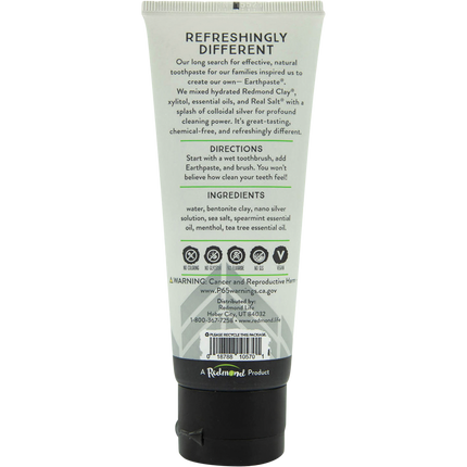 Earthpaste Toothpaste with Silver Spearmint