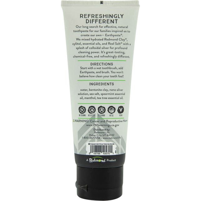 Earthpaste Toothpaste with Silver Spearmint