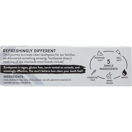 Earthpaste Toothpaste with Silver Spearmint