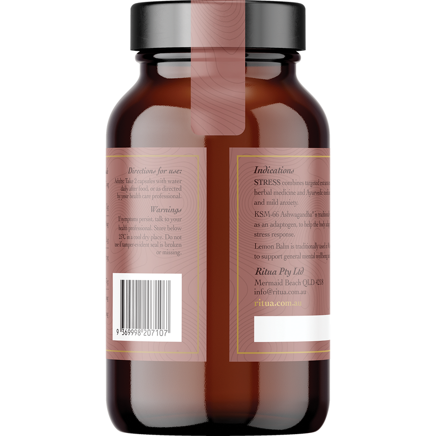 STRESS Saffron Ashwagandha LemonBalm Reishi