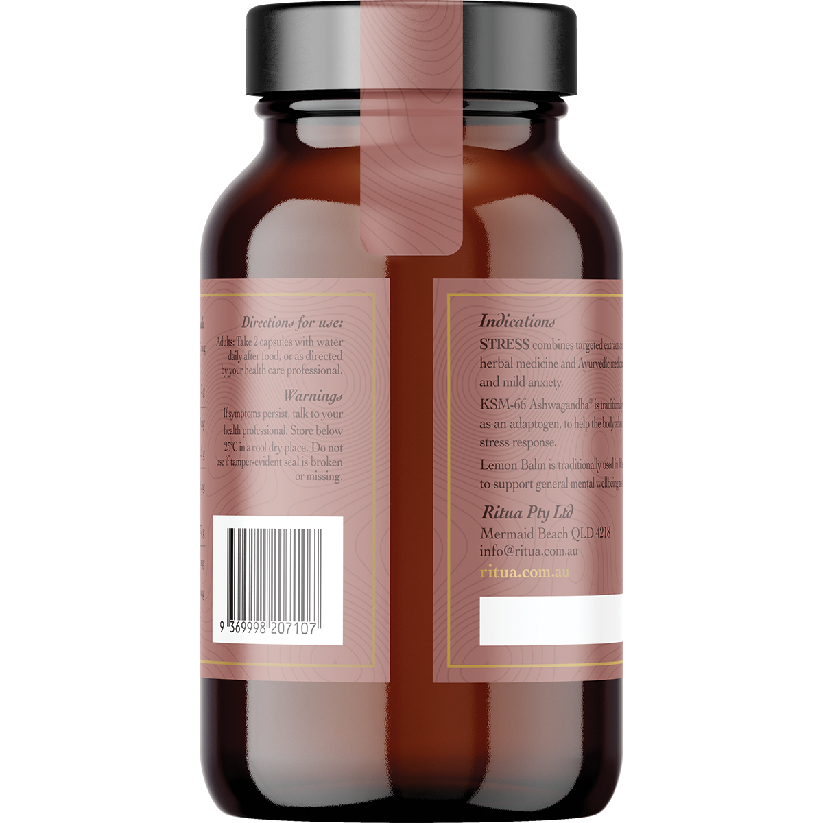 STRESS Saffron Ashwagandha LemonBalm Reishi