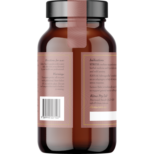STRESS Saffron Ashwagandha LemonBalm Reishi