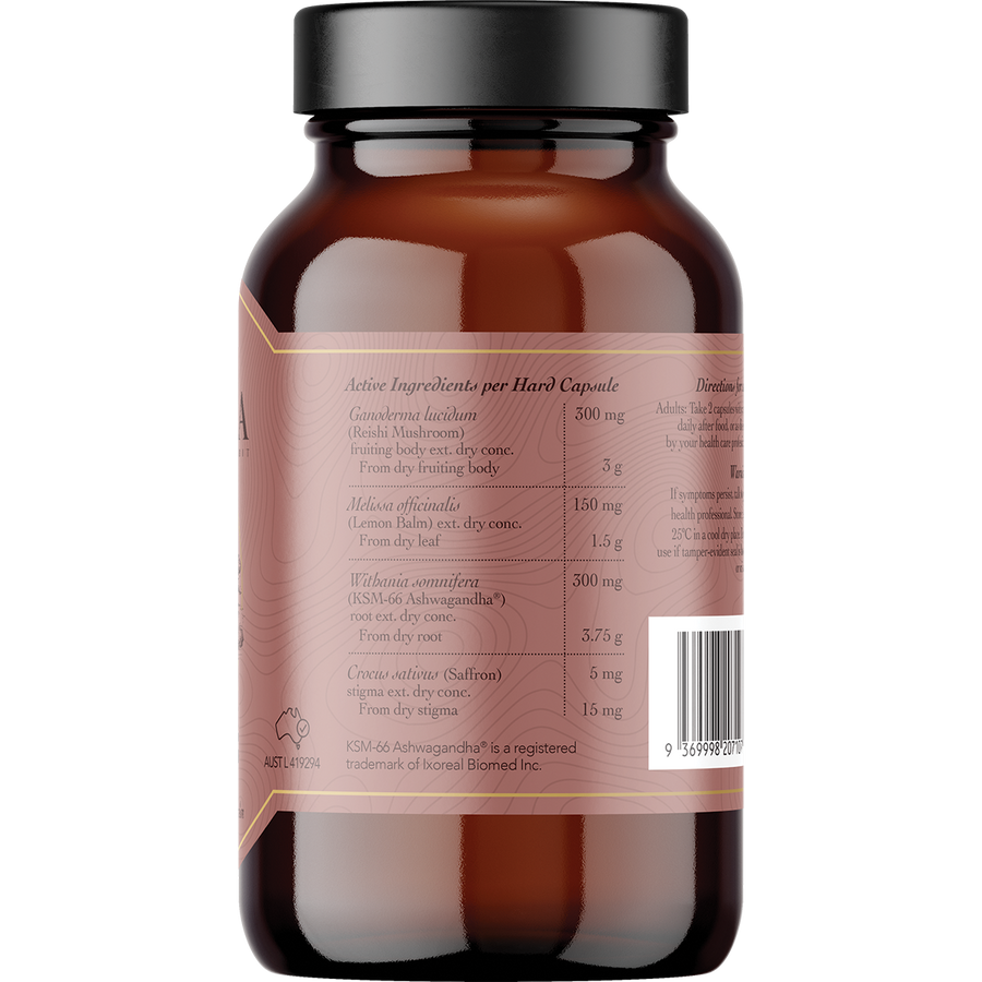 STRESS Saffron Ashwagandha LemonBalm Reishi