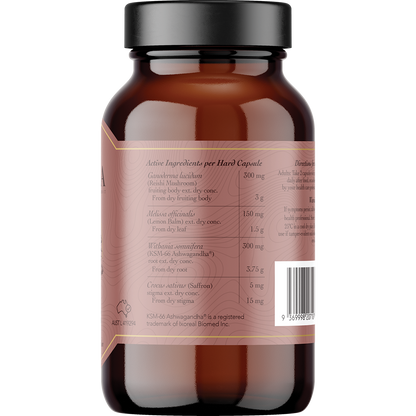 STRESS Saffron Ashwagandha LemonBalm Reishi