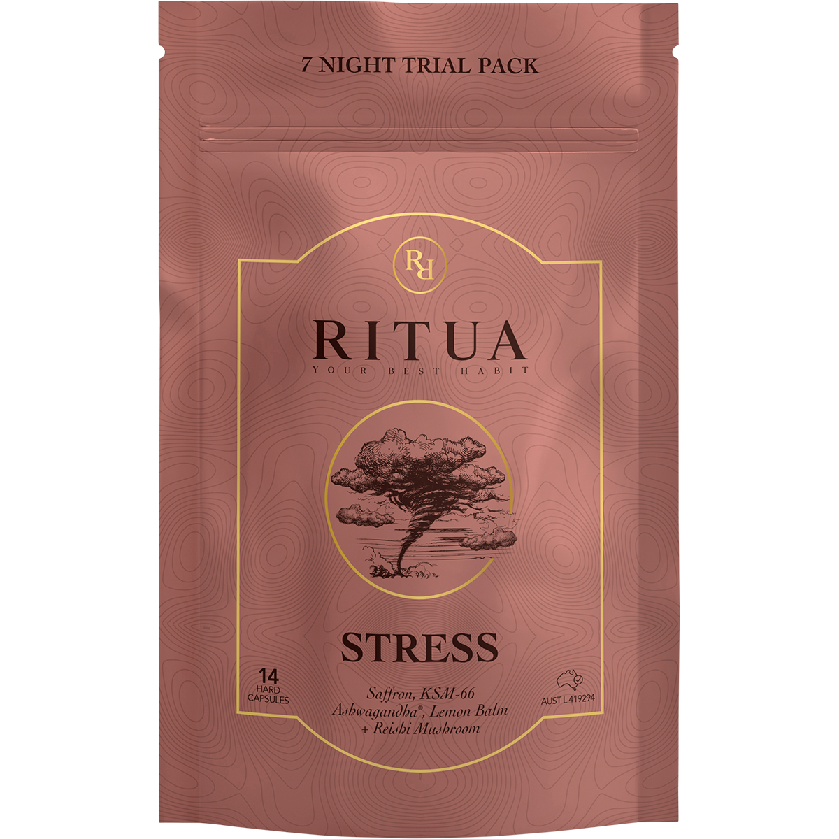 STRESS Trial Pack Saffron Ashwagandha LemonBalm Reishi