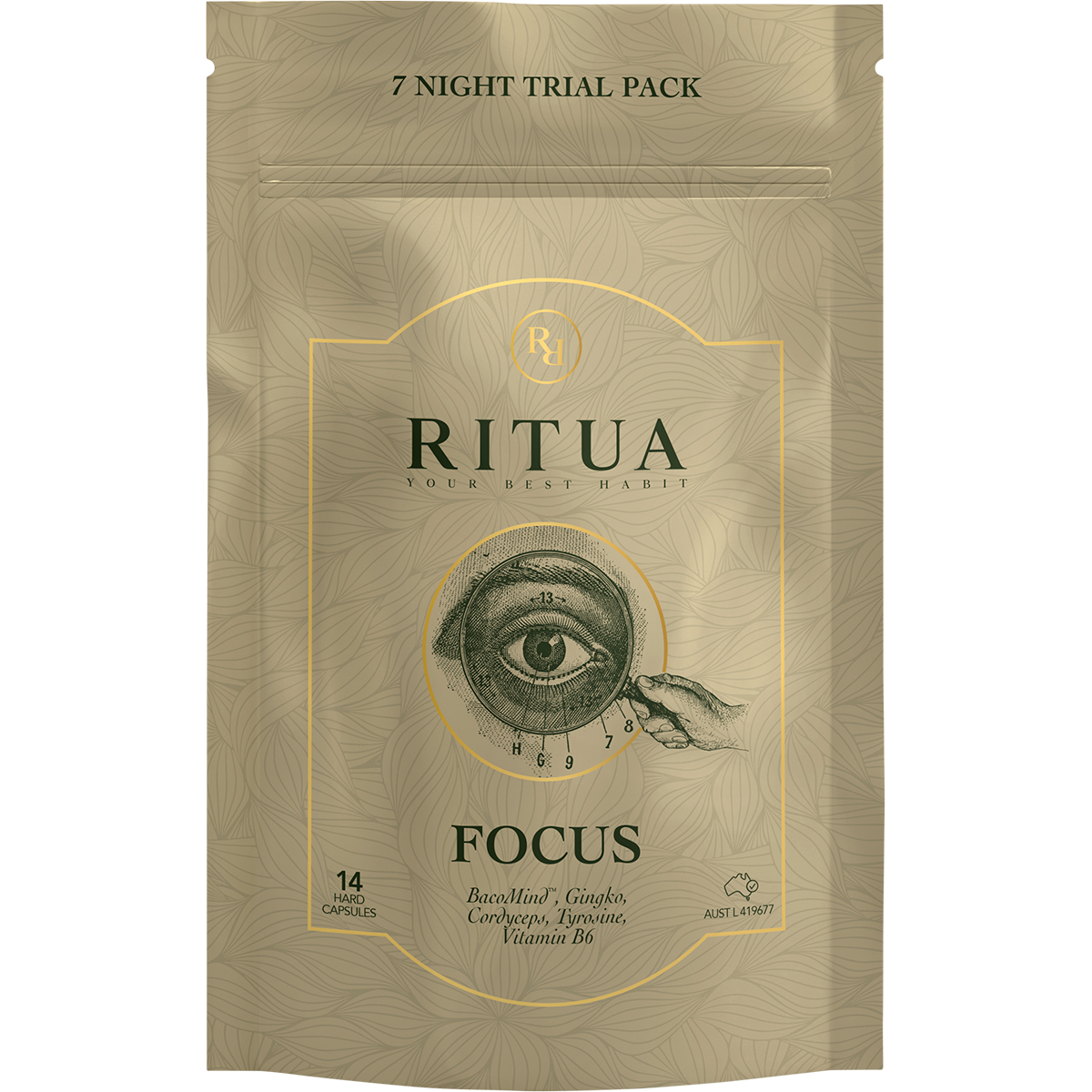 FOCUS Trial Pack BacoMind Ginko Cordyceps Tyrosine B6