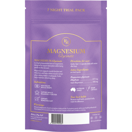 Ritua 7 Night Trial Pack Magnesium Glycinate 14 Caps