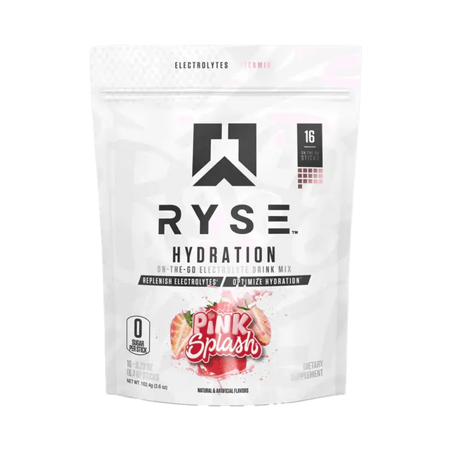 Ryse Ryse Core Hydration Sticks - Pink Splash Pink Splash 16 Serves