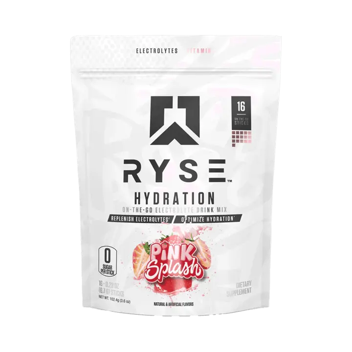 Ryse Ryse Core Hydration Sticks - Pink Splash Pink Splash 16 Serves