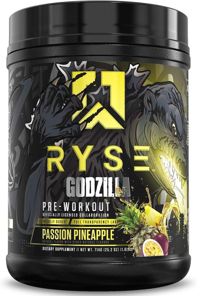 RYSE Godzilla Pre-Workout Passion Pineapple 40 Serves