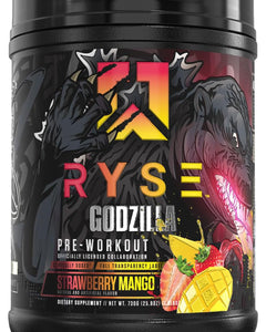Ryse Supps Ryse Godzilla Pre-Workout Strawberry Mango 40 Serves