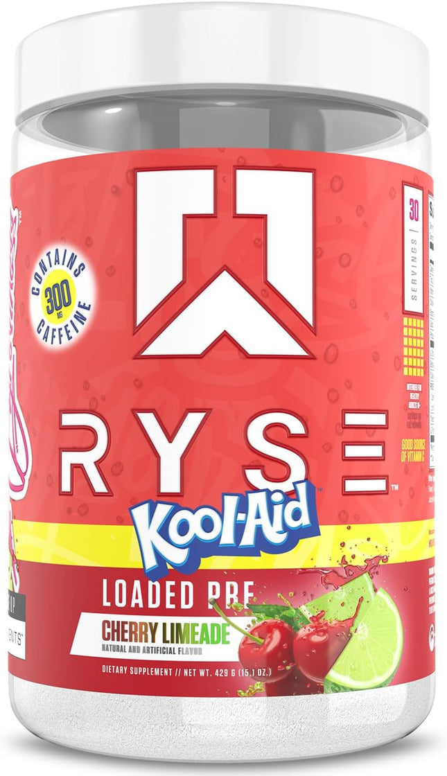 Ryse RYSE Loaded Pre-Workout Powder Kool-Aid™ Cherry Limeade 30 Servings