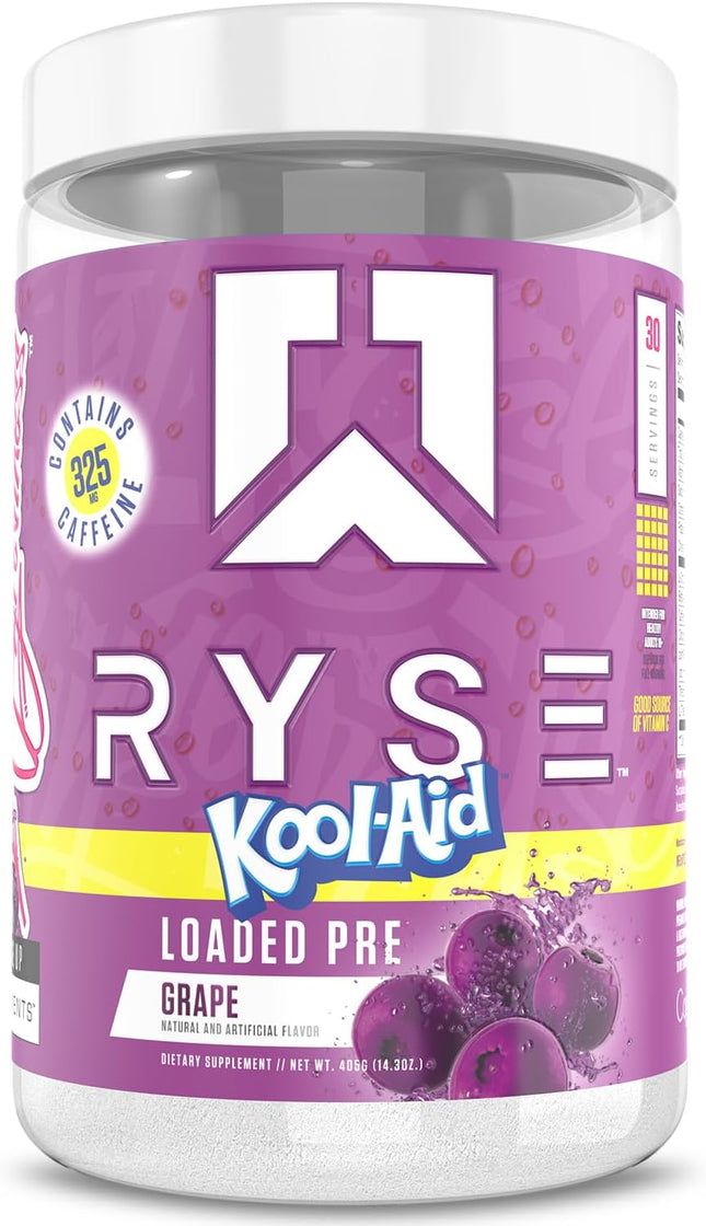 Ryse RYSE Loaded Pre-Workout Kool-Aid Grape 30 Servings