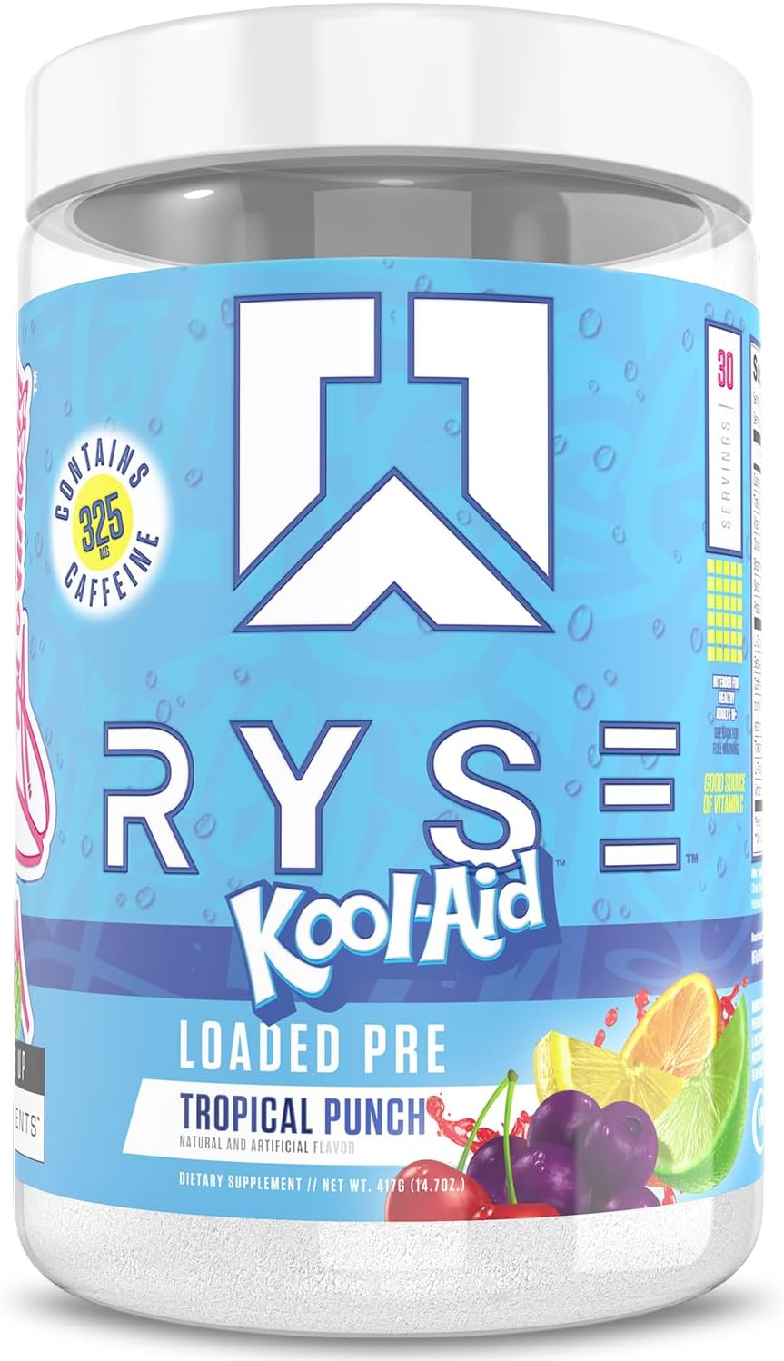 Ryse RYSE Loaded Pre-Workout Kool-Aid™ Tropical Punch 30 Servings