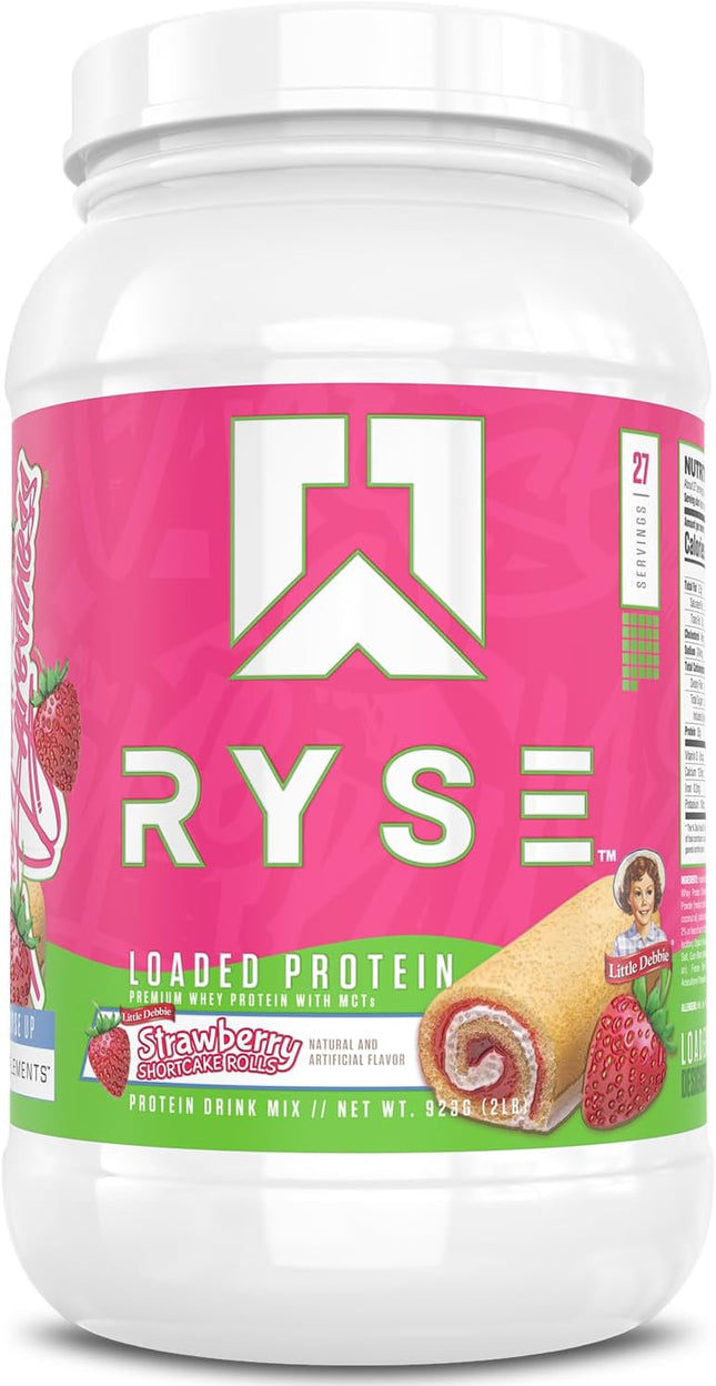 RYSE Supplements Loaded Protein Little Debbie® Strawberry Shortcake Rolls 2 LB (907g)