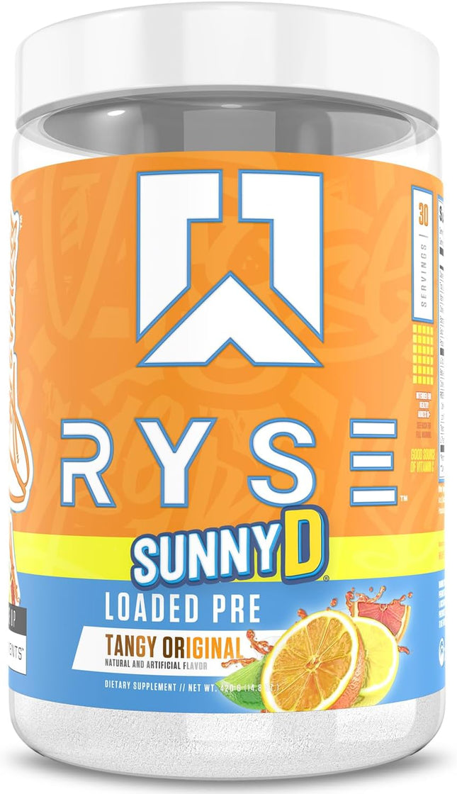 RYSE Supplements RYSE Loaded Pre-Workout Powder SunnyD™ Tangy Original 420 g (30 Servings)